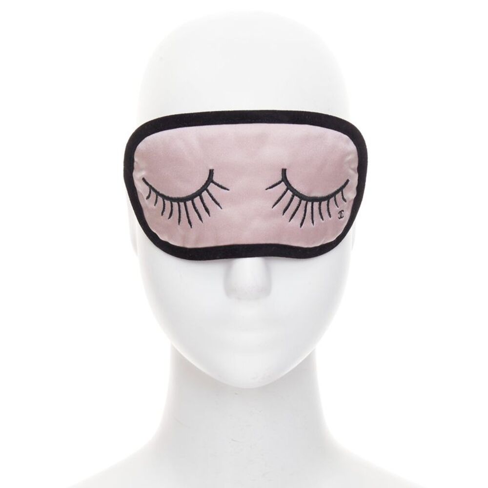 Chanel Silk Sleeping Mask Pouch Set